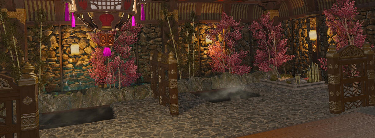 Japanese indoor hotsprings
